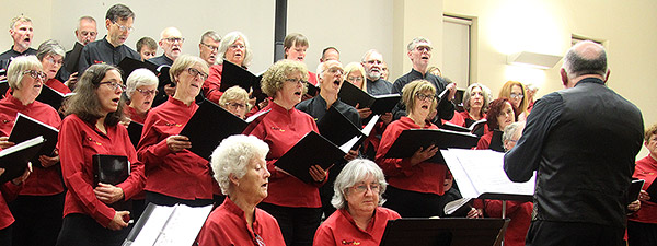 The Fishpond choir performing